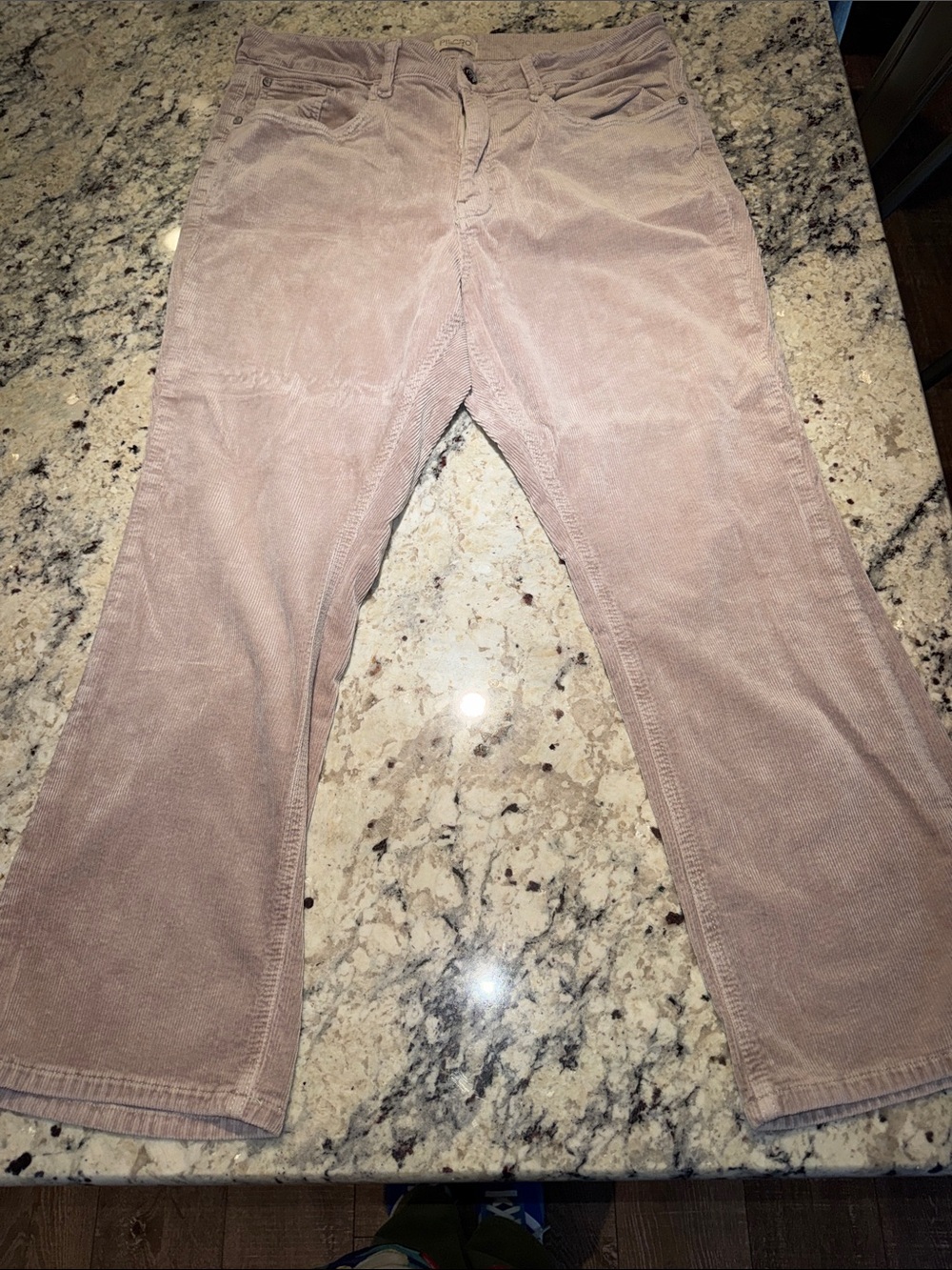 Pilcro Corduroy Straight-Leg Pants in Lavender